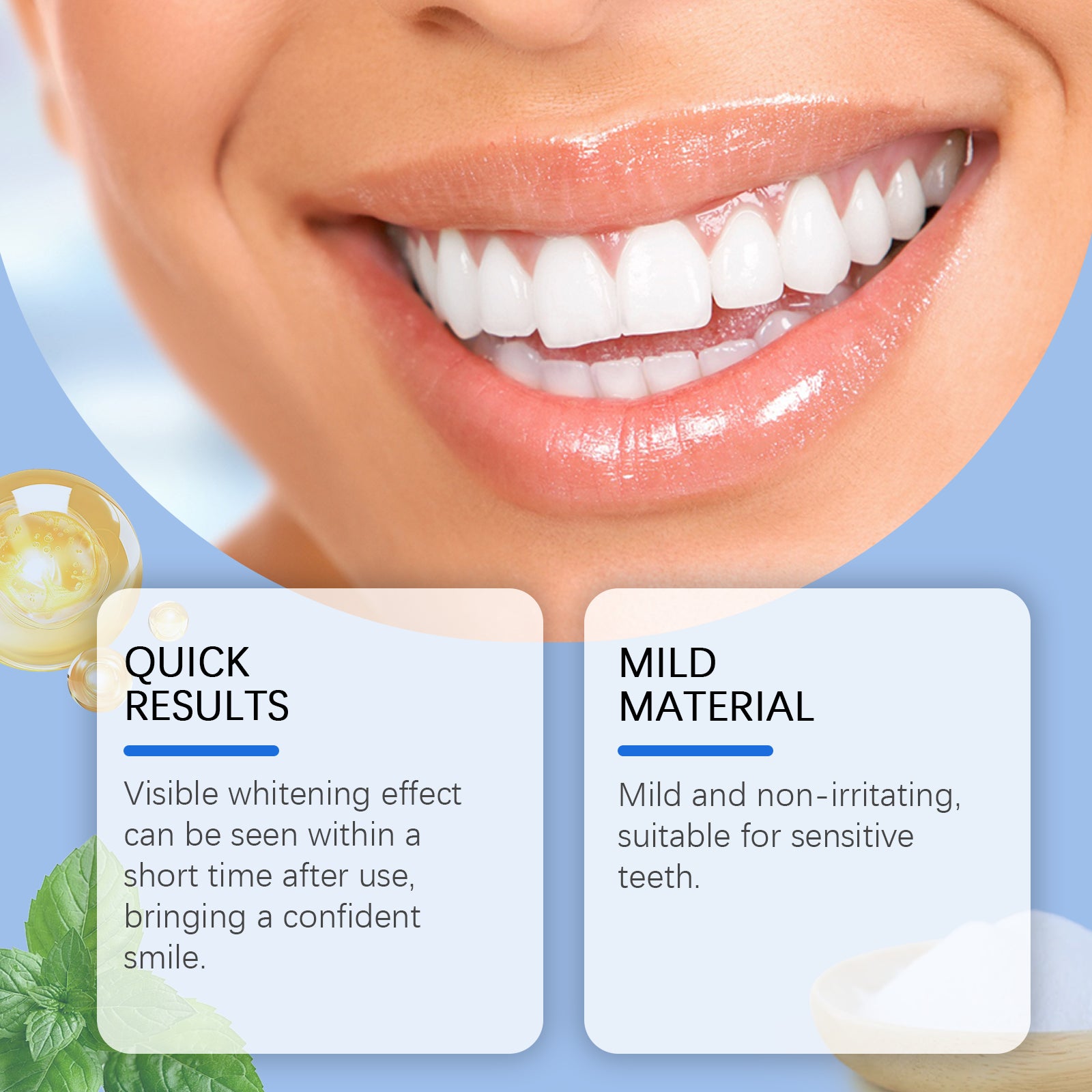 Dental Care And Whitening Strips For Stained Teeth