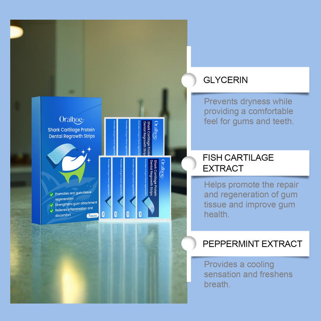 Dental Care And Whitening Strips For Stained Teeth