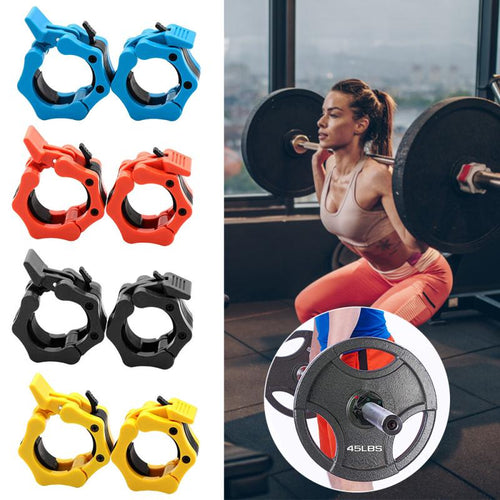 1 Pair Olympic 2" Spinlock Collars Barbell Collar Lock Dumbell Clips Clamp Weight lifting Bar Gym Dumbbell Fitness Body Building