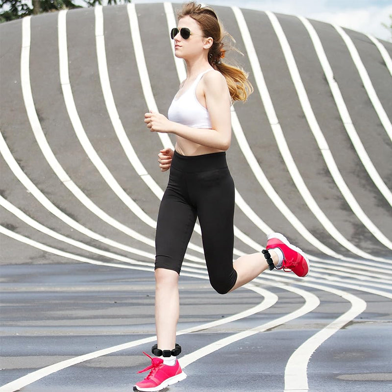 Ankle Weights & Wrist Weights, 1lb 2lb 4lb Options, Adjustable Silicone Straps for Running, Yoga, Cardio, Home Gym